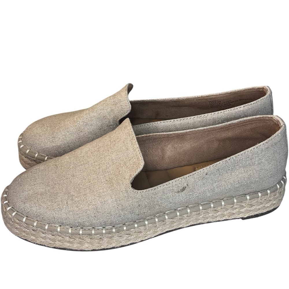 Joie Cara Metallic Beige Espadrille Flats - Picture 7 of 7
